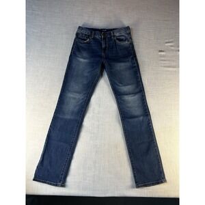 Old Navy Skinny Jeans Boys Size 16 Distressed Adjustable Waist Light Wash‎ Denim